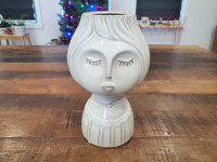 Cute Ceramic Face Vase by abbott
