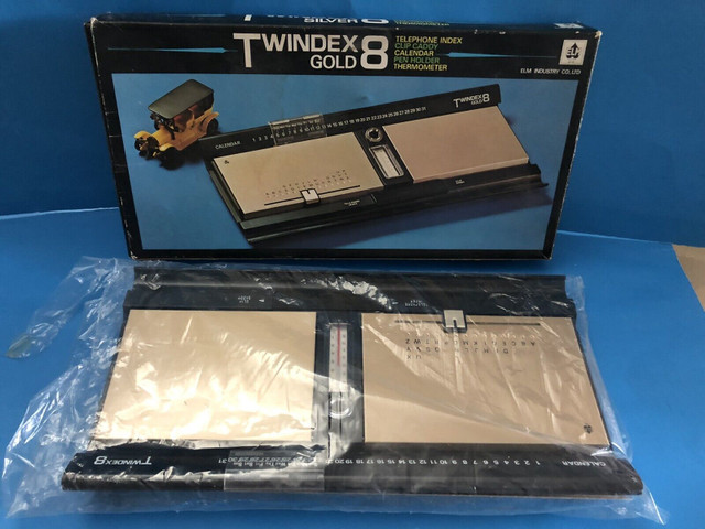 Vintage 1980s BNIB Twindex Gold Desktop Set- $22 in Arts & Collectibles in Markham / York Region