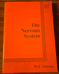 #25 THE NERVOUS SYSTEM 2nd Edition- by W.  F. Ganong