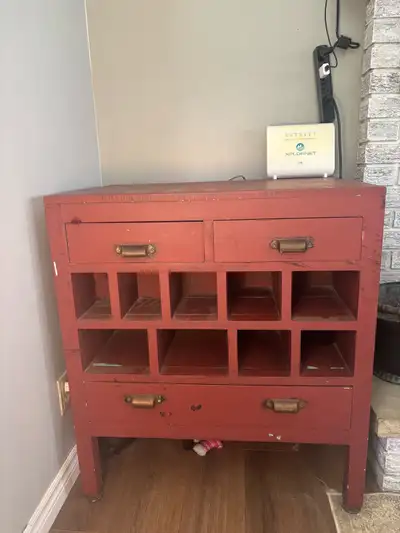 Vintage Mail Sorting Desk, View more