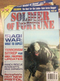 Soldier of Fortune Magazines 100 issues $3 each or $300 for all