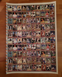 MLB BASEBALL 1991 CLASSIC DRAFT PICKS + 2 SETS = ONE UNCUT SHEET