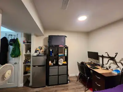Basement furnished independent room for rent.