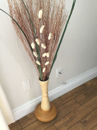 Artificial Flower and flower base $15