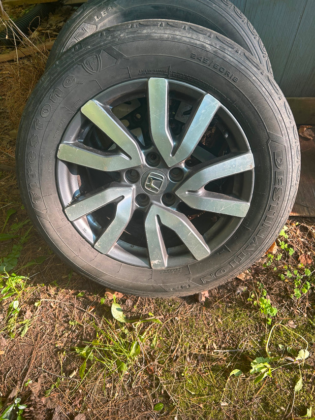 2019-2022 Honda Pilot 18x8 5 V Spoke Machined Face Alloy rims in Tires & Rims in Annapolis Valley