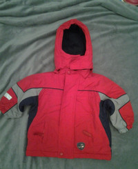 Red/Gray Kid's Winter Jacket - 18 months