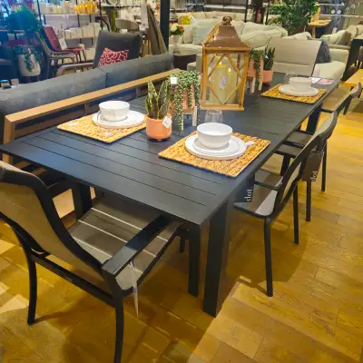 SALE! Extendable Aluminum Outdoor Dining Table - DOT Lime Ridge, View more