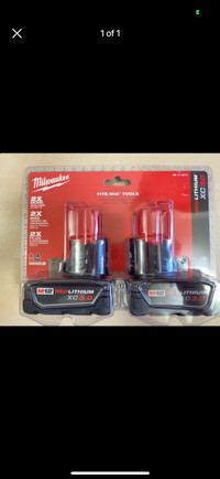 Milwaukee M12 3.0AH Batteries 2-pack