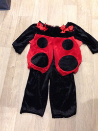 Bébé fille 12-18M, costume Coccinelle