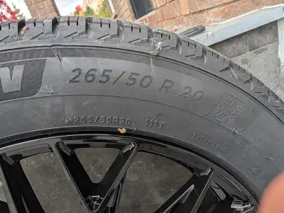 BRAND NEW 20” FAST ONYX SATIN BLACK RIMS & MICHELIN X-ICE SNOW SUV TIRES – COMPLETE WINTER PACKAGE B...