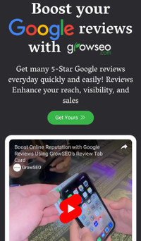 Get many 5 Star Google Reviews for UR business & increase Sales