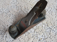 Vintage Stanley Hand Wood Plane Made In Canada 9"--Blue Metal