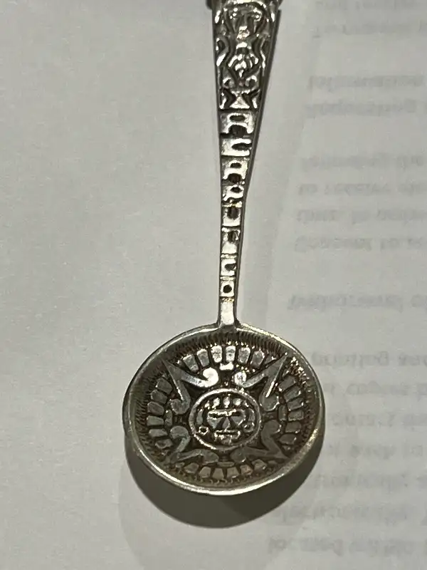 SILVER STERLING ACAPULCO SOUVENIR SPOON 4" JADE CARVED STONE in Arts & Collectibles in Longueuil / South Shore - Image 4