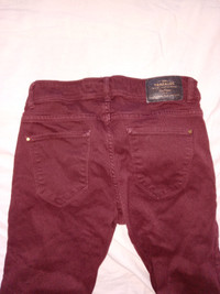 Zara Slim Cranberry Coloured Jeans women's sizing 4