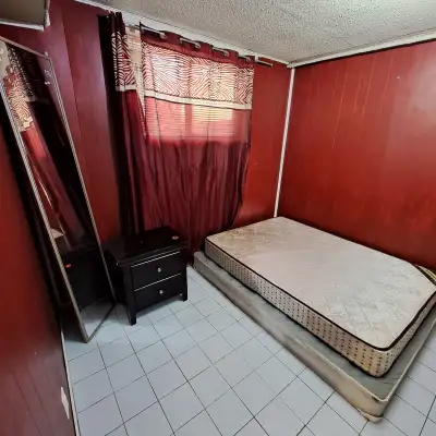 Two (2) Private Rooms for rent in the basement. Private Room 1: Single Mattress Fully furnished Priv...