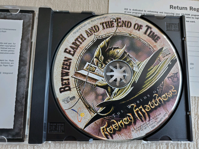 Vintage 1995 Between Earth and the End of Time Computer Game64396367926659123