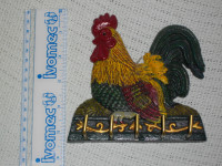 Metal Rooster key holder