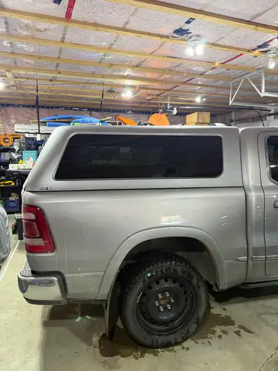 2023 Are CX Revo truck cap Cap is on a short bed 2022 Ram 1500, frameless glass, frameless formed ta...