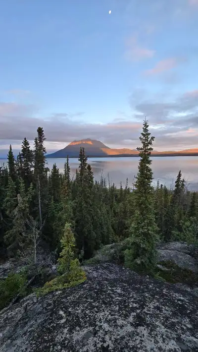 For sale: Lakefront Lot at north end of big Atlin Lake in Yukon, no Buildings, 3 km from Atlin road....