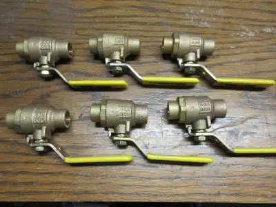 Robinet à bille à souder en laiton forgé 0.5 ou 1 po. Milwaukee, View more