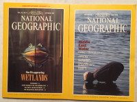 LOT OF 2 NATIONAL GEOGRAPHIC Magazines OCTOBER 1992 & MAY 1993