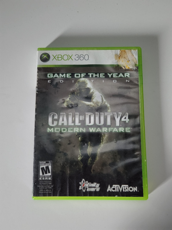 Call of Duty 4 Modern Warfare (Game Of The Year Edition) in XBOX 360 in Kitchener / Waterloo