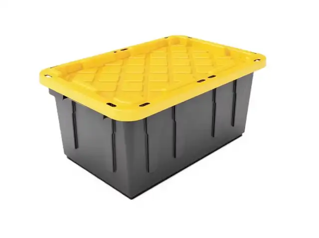 HDX 102L Stackable Tough Strong Storage Tote Bin (20 available)