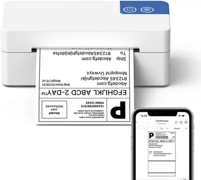 Bluetooth Thermal Shipping Label Printer, 4x6 Portable Printer, View more