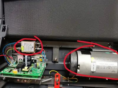 Parts only: Sunny T7718  SMART treadmill -2 xMotors + filter box, View more