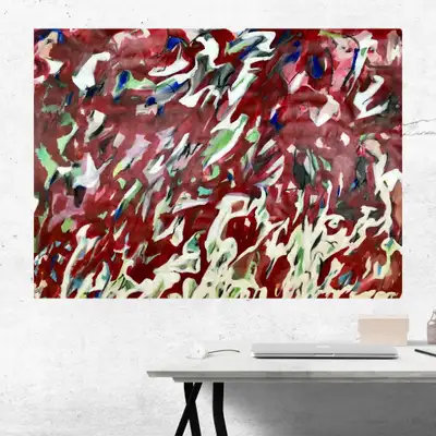 44x60inch original painting on canvas roll, View more