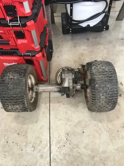 Mastercraft transaxle ,tires and rims. Good transaxle and rims but tires have a leak $100 obo or tra...