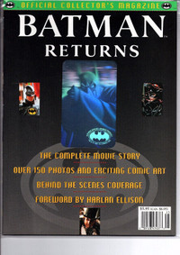 BATMAN RETURNS 1991 OFFICIAL COLLECTORS MAGAZINE NM