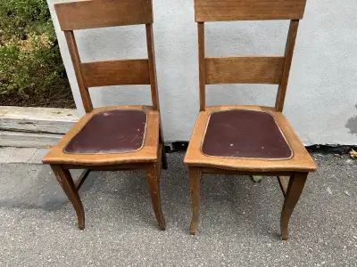 Vintage Oak chairs, View more