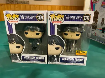 Two Wednesday Funko Pops, View more