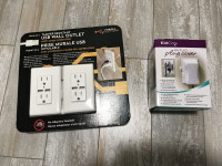 USB Wall Outlet & Outlet Plug Cover