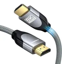8K HDMI 2.1 Cable 48Gbps 4K120, Ultra High Speed 8K@60 4K@120 