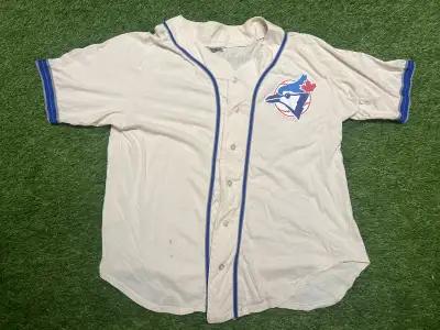 Vintage Toronto Blue Jays Cotton Baseball Jersey , View more