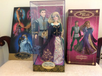 Disney Store Fairytale Designer Aurora & Prince Phillip doll LE