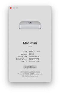 2023 Mac Mini M2 Pro