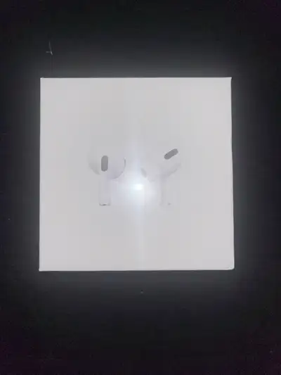 Brand new AirPod pros never used and sealed Warranty still active