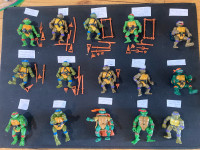 Vintage TMNT Action Figurine Toys, Turtles Figurines Toy 
