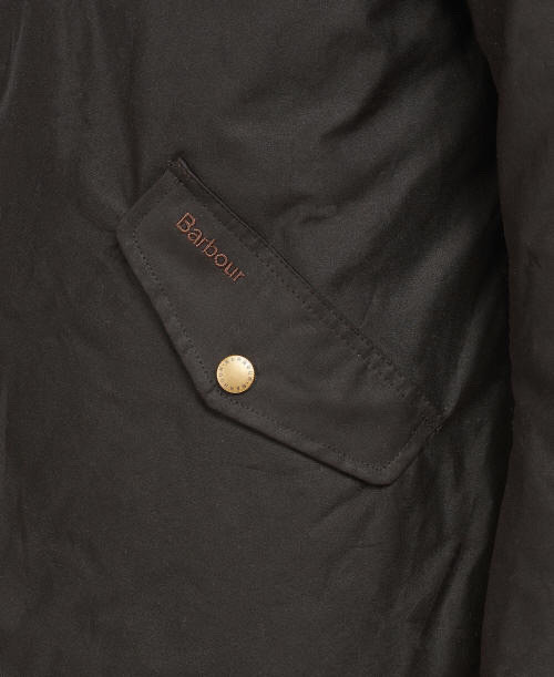 BARBOUR Presbury Wax Jacket Olive Small  dans Hommes  à Longueuil/Rive Sud - Image 4