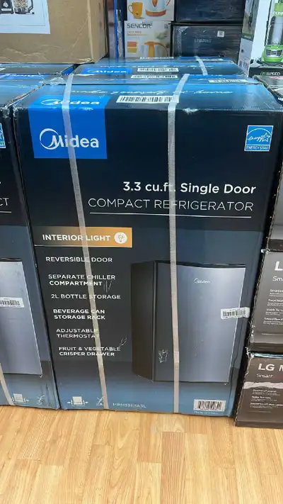 Midea 3.3 cu.ft. Single Door Compact Refrigerator, View more