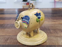 Vintage Wooden Pig by Robinhood Ware