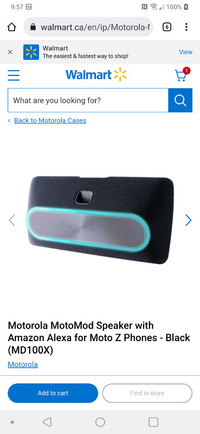 Motorola Smart Speaker for Amazon Alexa. New in box.