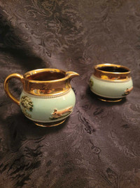 Lovely Bourne Denby ( pre 1960s) cream and sugar