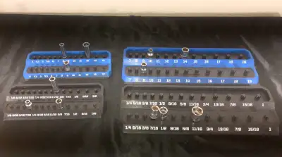 Socket Organizer Holder (new)(1/4 & 3/8 drive), View more