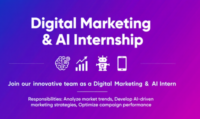 Marketing and AI Developer Intern, View more