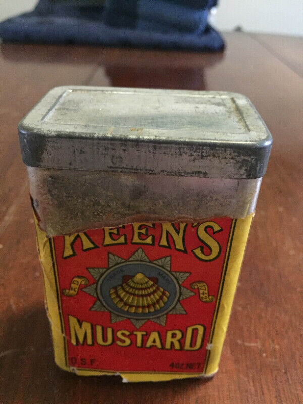 Vintage Keen's Mustard Tin in Arts & Collectibles in Oshawa / Durham Region - Image 2