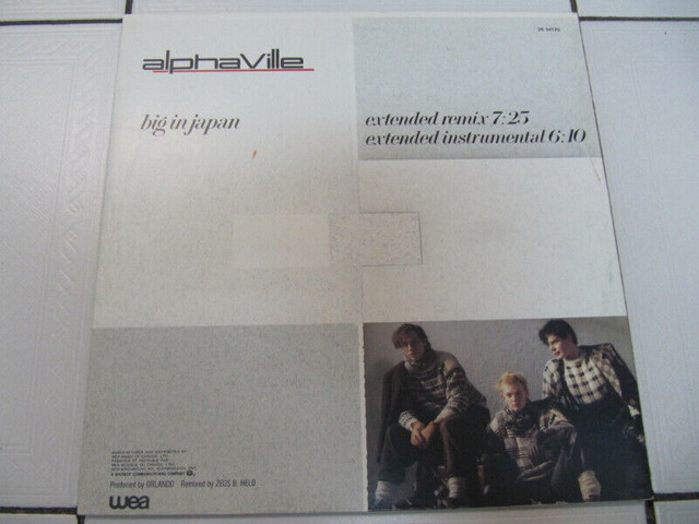 Alphaville Big In Japan Extended Remix Vinyl LP X Condition 1984 in CDs, DVDs & Blu-ray in Mississauga / Peel Region - Image 4